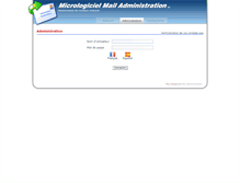 Tablet Screenshot of mailadmin.micrologiciel.com
