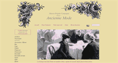 Desktop Screenshot of ancienne-mode-com.micrologiciel.com
